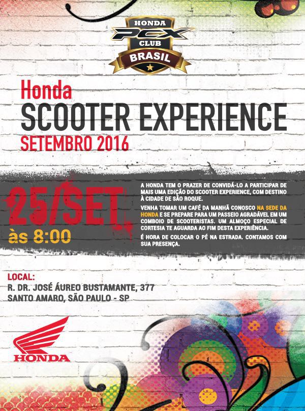Honda Scooter Experience 2016 – Convite